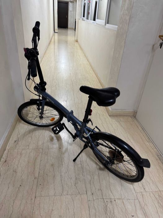 Bicicleta pliabila Btwin Fold 120 gri 20 inch