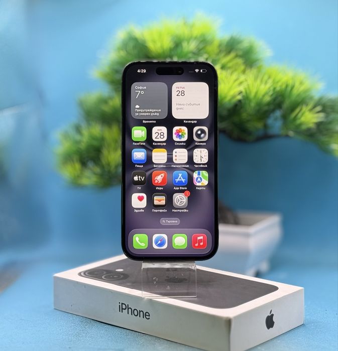 ГАРАНЦИОНЕН!!! Apple iPhone 16, 128GB, 5G, Black