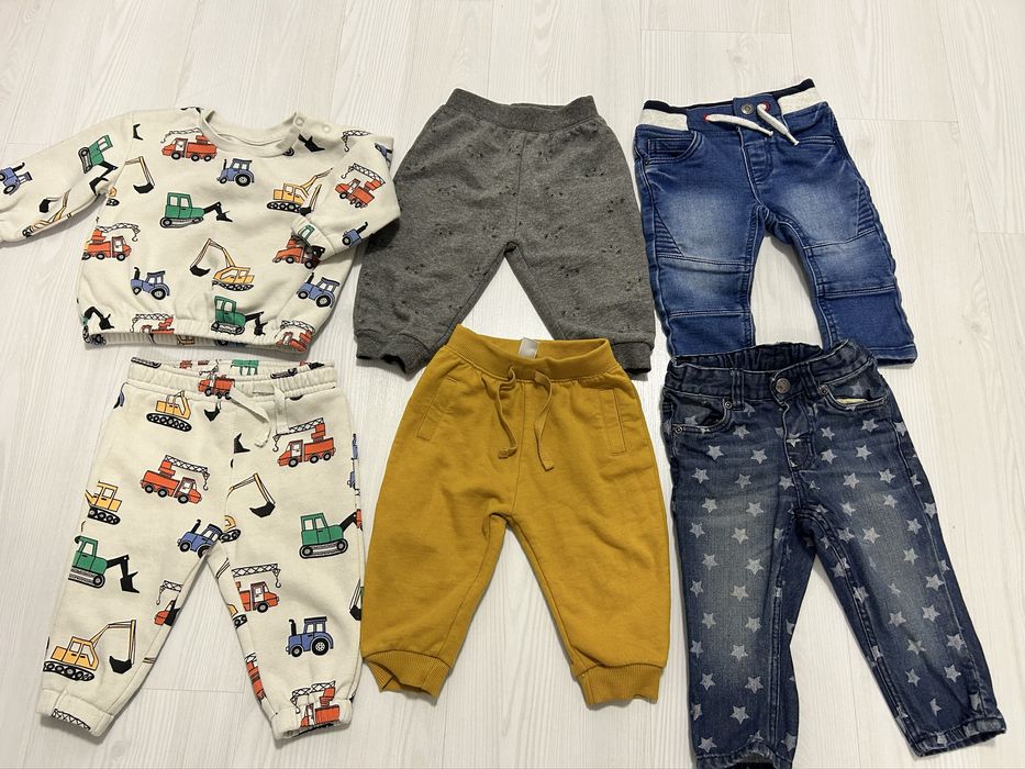 Lot trening, pantaloni sport si blugi marimea  6/9 luni(74)