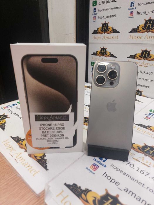 Hope Amanet P12/iPhone 15 PRO 128GB/Baterie: 88%