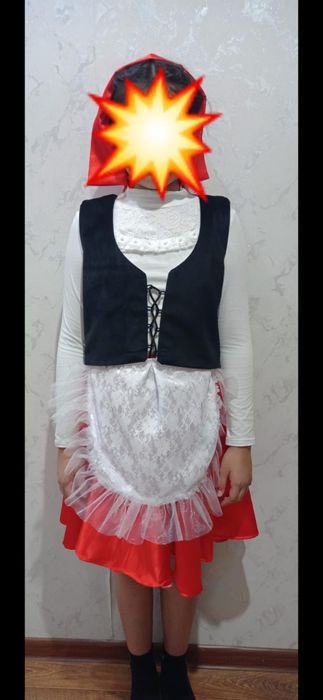 Продам или можно на прокат костюм красной шапочки, размер на 10-12 лет