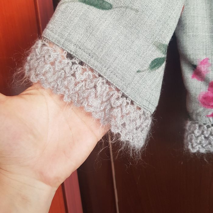 Jachetă Moschino lână print floral