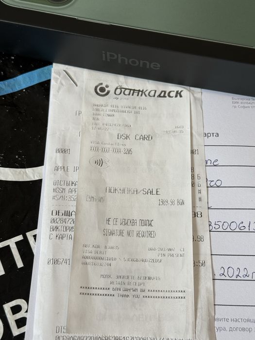 128GB iPhone 13 Pro Vivacom Гаранция 2024г. Green