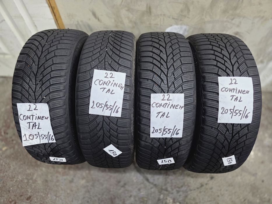 4×205/55/16 M+S.CONTINENTAL  2022.State excelenta.