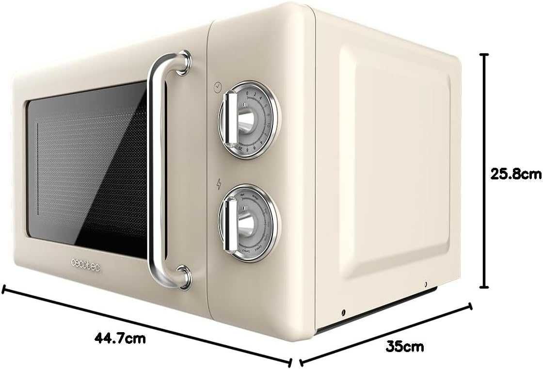 Микровълнова печка с грил Cecotec Proclean 3110 Retro Beige 20L 700W