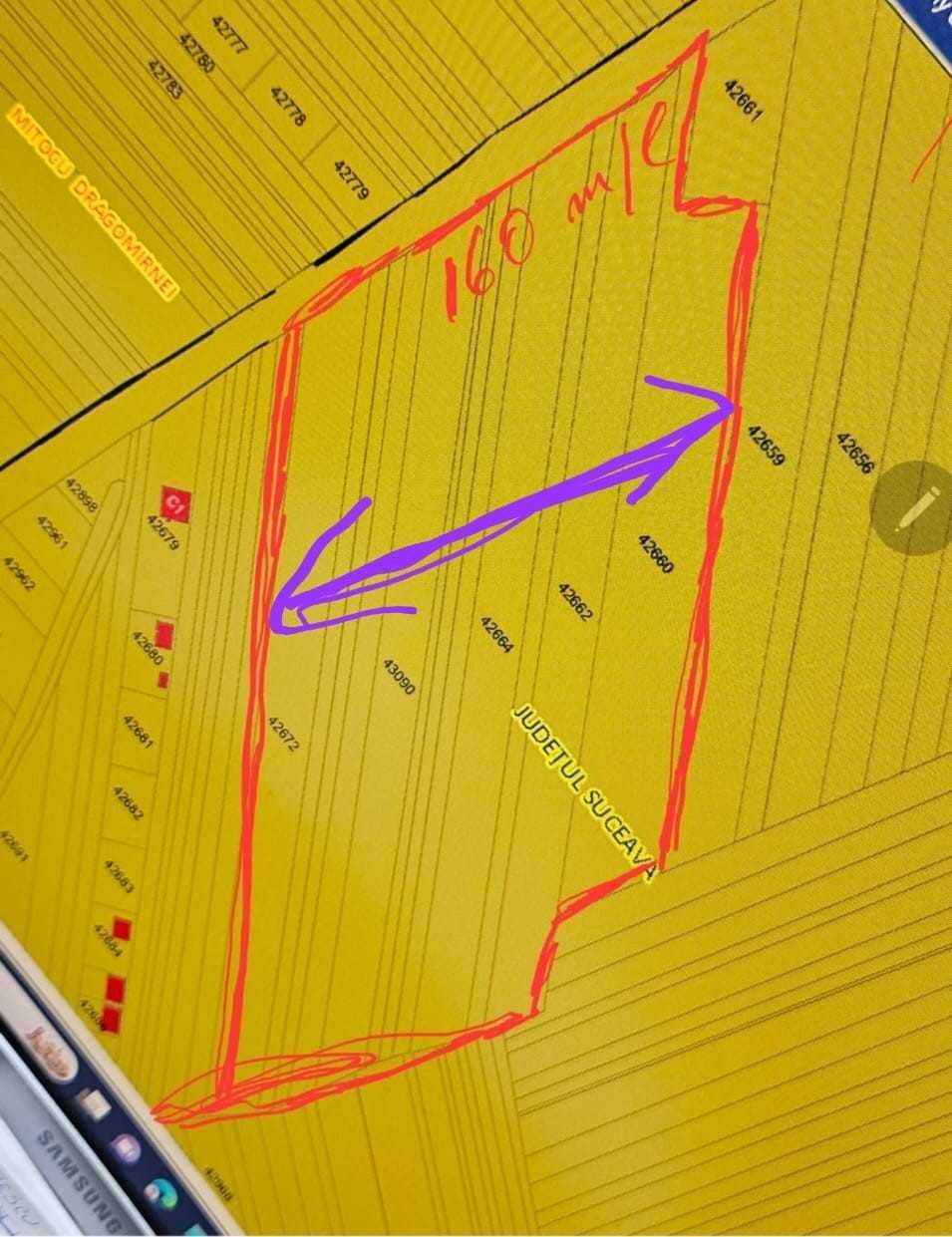 Teren de vanzare M Dragomirnei 488 ari pt INVESTITORI IMOBILIARI/HALE