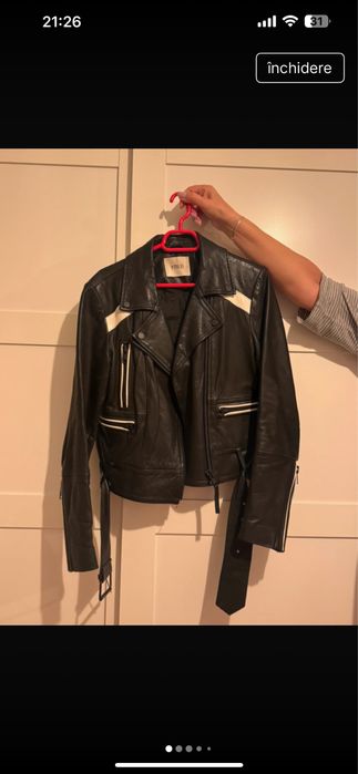 Geaca piele biker, marca Envii