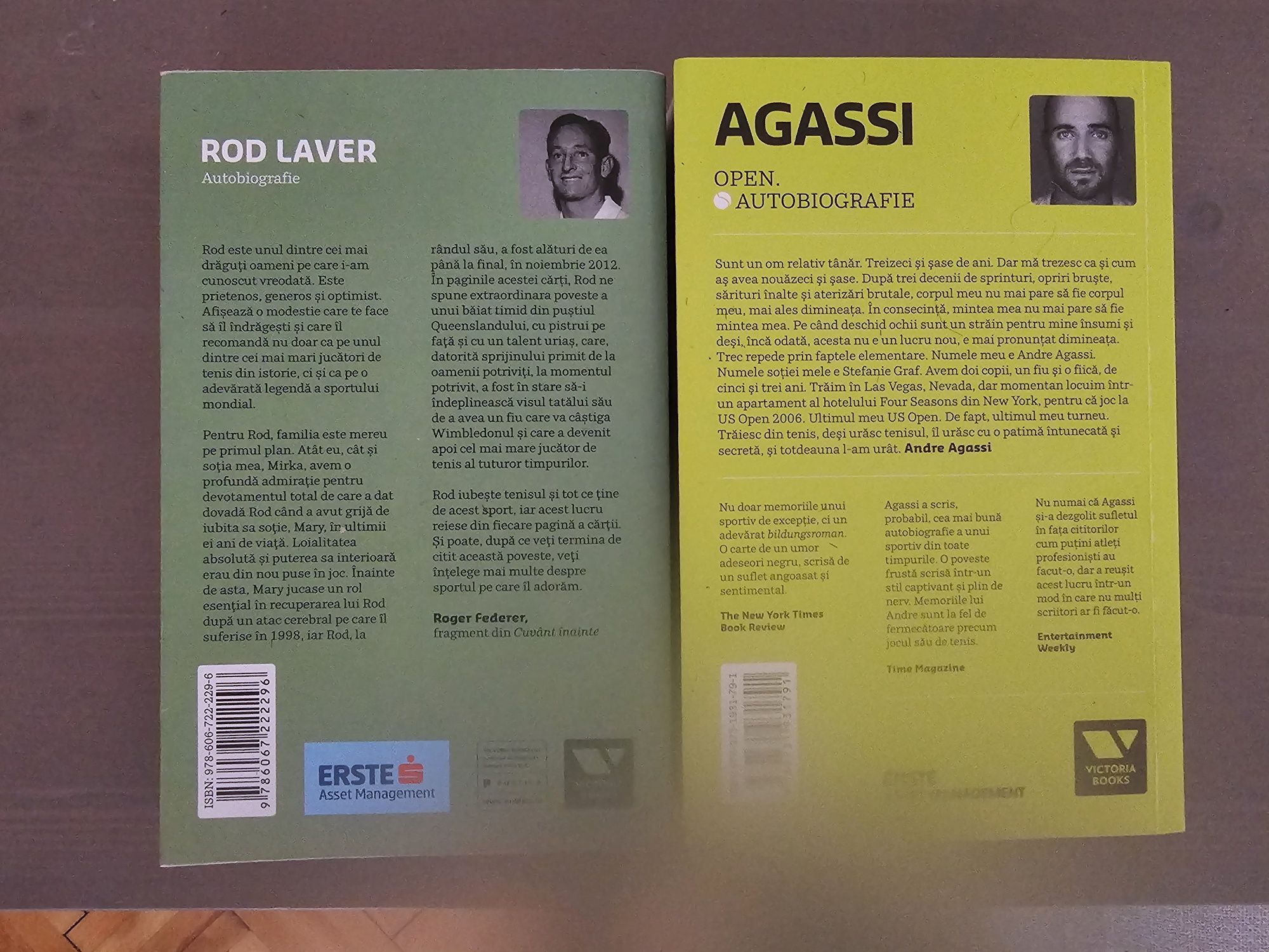 Pachet autobiografii tenis - Agassi si Rod Laver