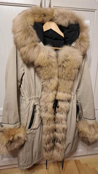 Палто с естествен косъм