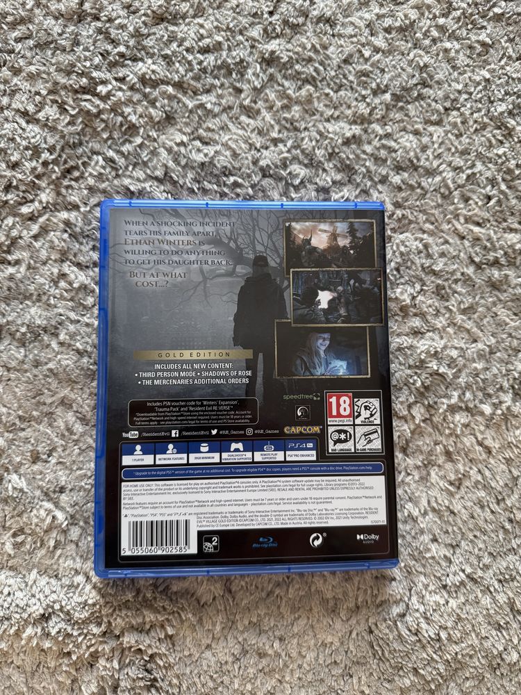 Здравейте продавам игра за PS4- Resident evil Village