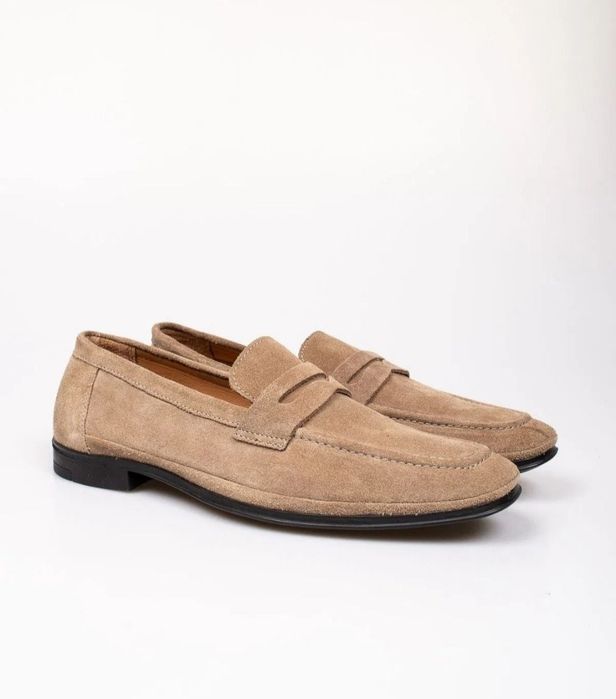 Pantofi LOAFERS din piele naturală cu talpa flexibilă, mărimea 42.