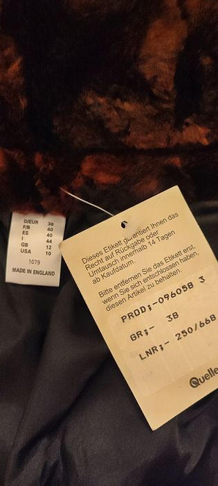 Blanita artificială noua, cu eticheta, trei sferturi, burgund-grena