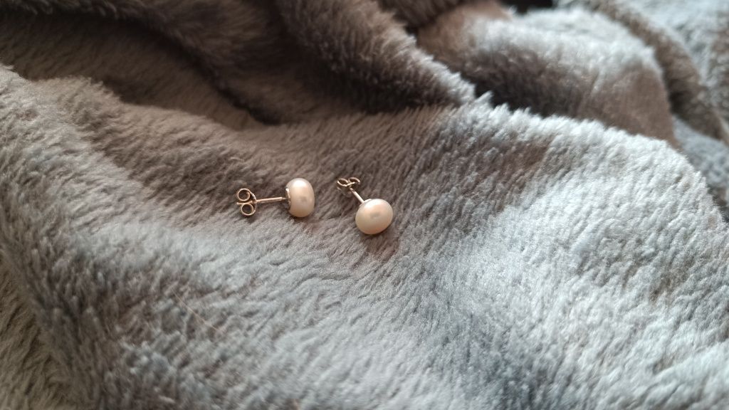 Cercei perle naturale cu argint