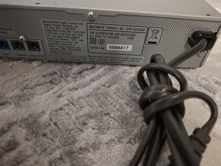 Sistem Sony 5.1 model STR KS1000P