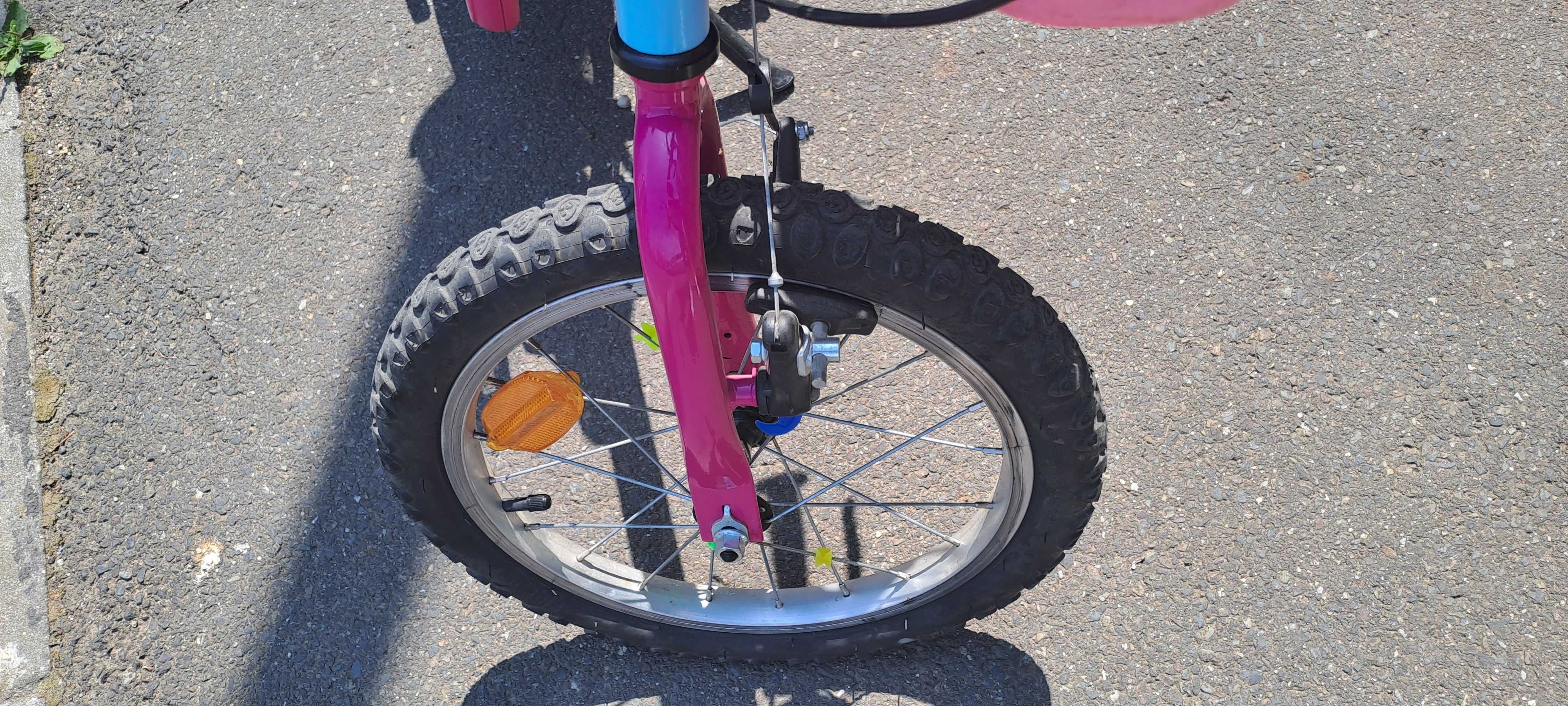 Bicicleta copii B'TWIN 16" Wendy Pony albastru/roz