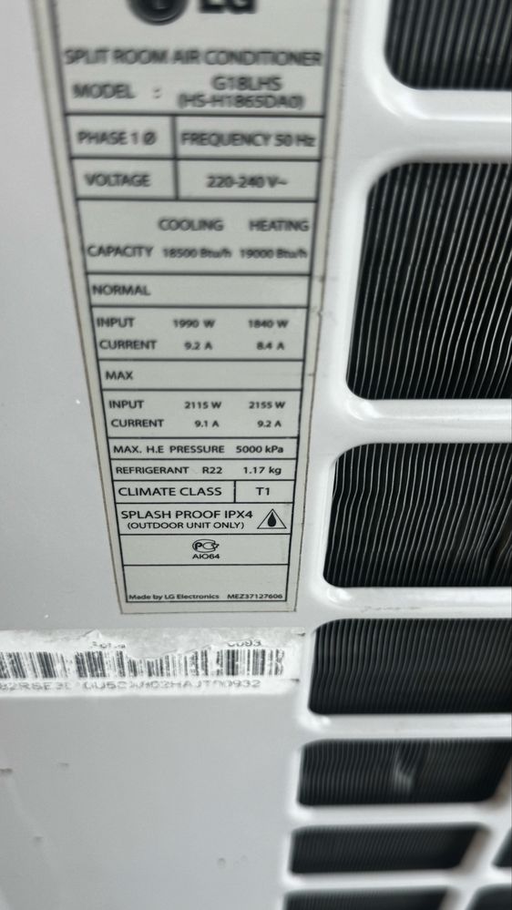 Кондиционер 18 тали lg сотилади яхши холати