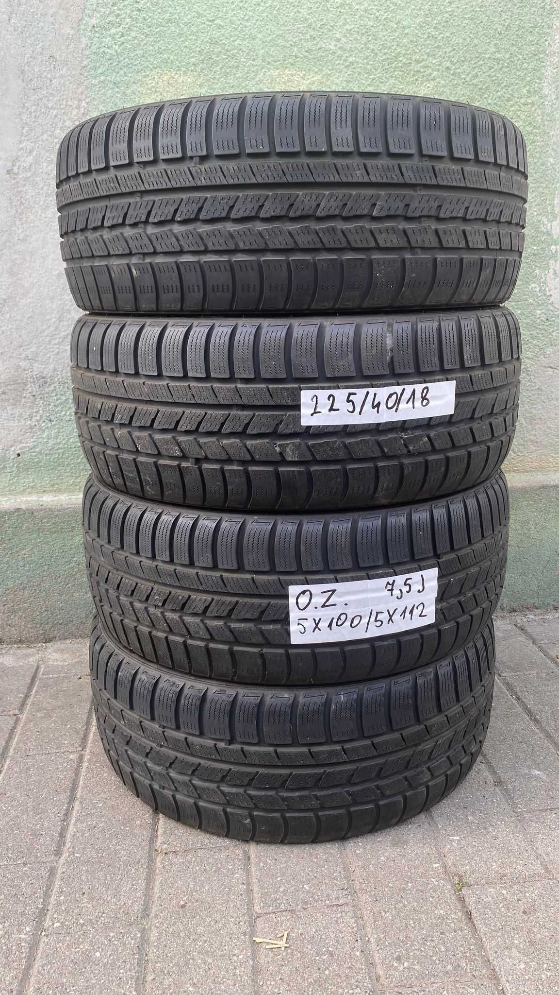 jante O.Z vw audi skoda seat  5X112-100  anv iarna 225 40 18 nexen