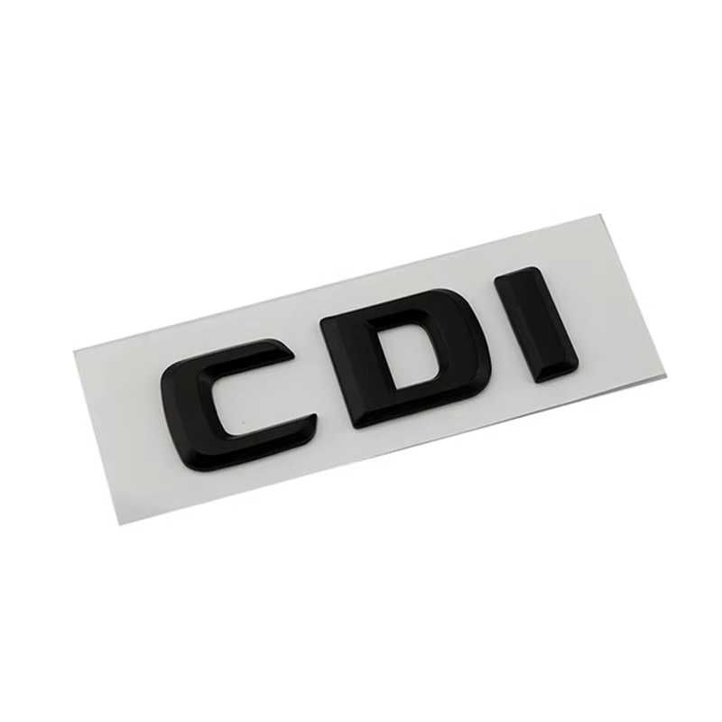 3D Емблема/Надпис CDI Черна/Хром