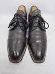 StefanoBi Women's Medallion Cap Toe Derby, Charcoal, EU 39,5