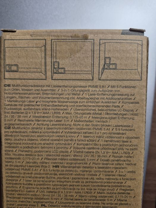 Detector cabluri electrice, laser , multimetru Parkside