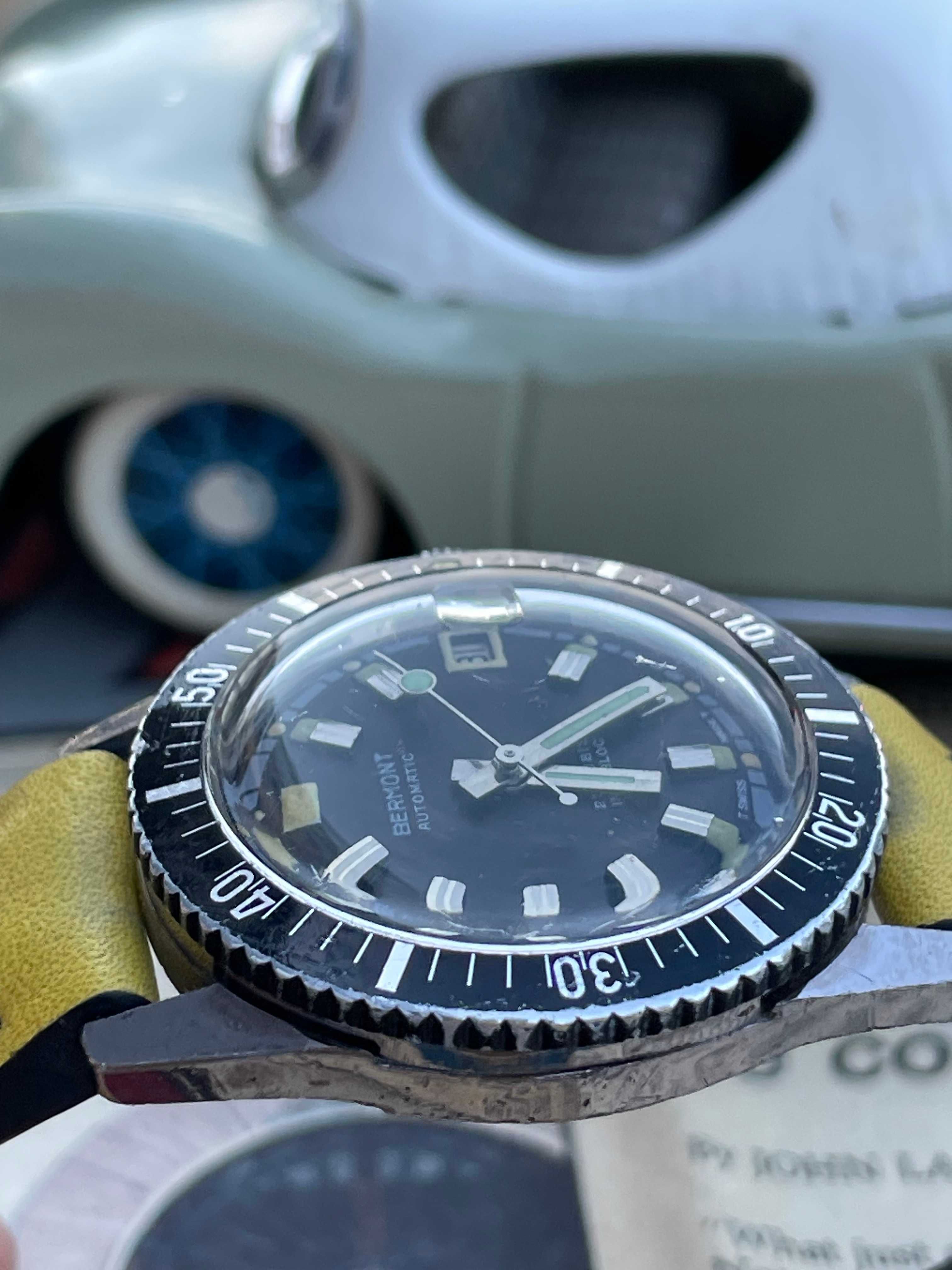 Ceas Diver Vintage anii 70 BERMONT AUTOMATIC (Mido,Oris)