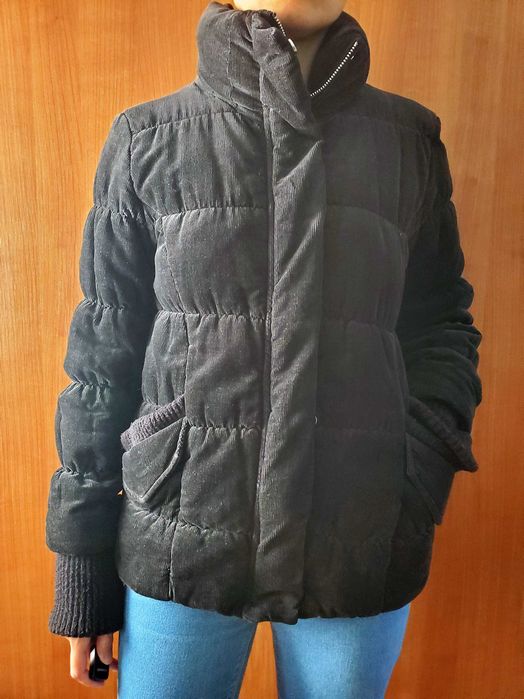 Geaca neagra catifea dama, S