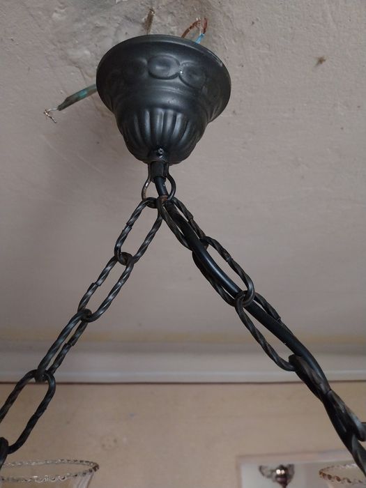 Candelabru, lustra de tavan rustica