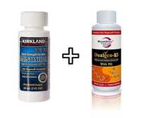 Minoxidil Dualgen 15% Cu PG + Minoxidil Kirkland 5%, 2 luni aplicare