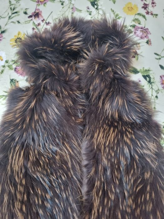 Vesta din blana naturala de vulpe