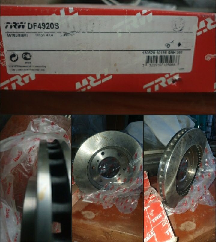 Продам тормозные диски 2 шт. Mitsubishi  L200, Pajero Sport