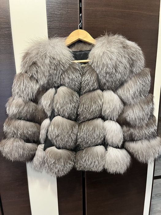 Blana naturala vulpe argintie XS/S