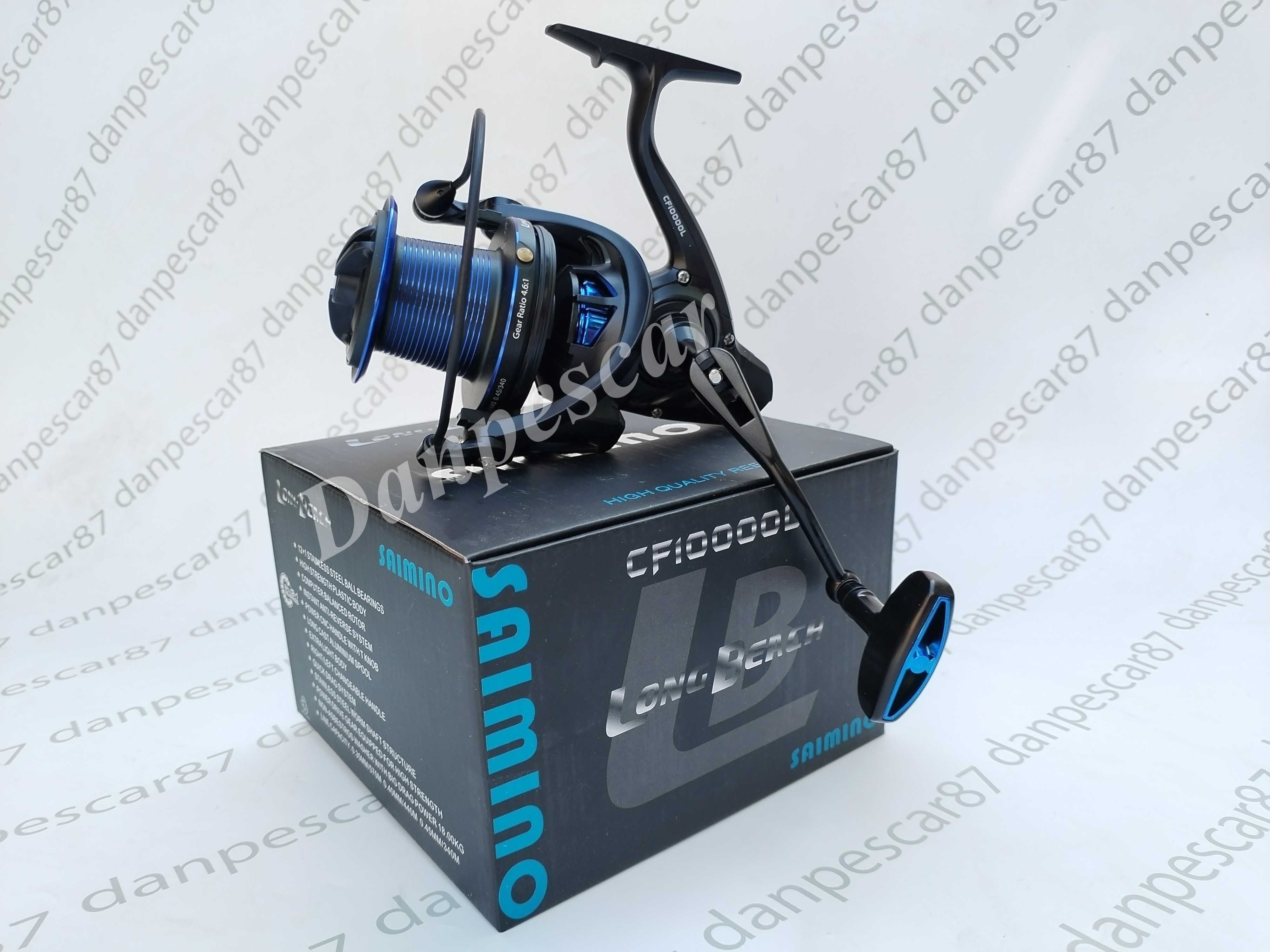 Mulineta Crap SAIMINO CF10000L cu tambur long-cast 0,35mm/570m