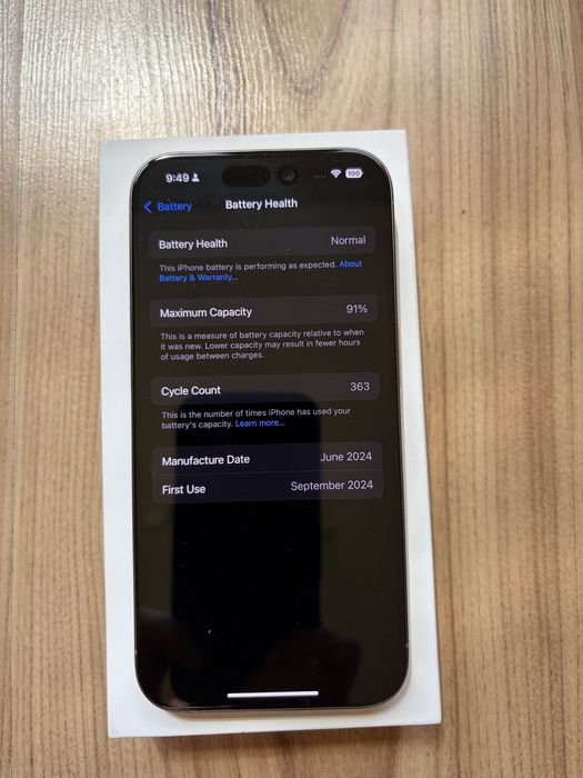 iPhone 15 pro 128 gb с гаранция