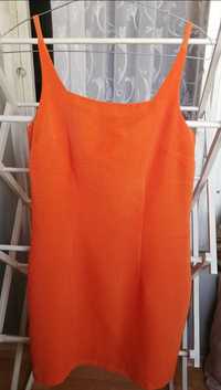 Оранжева рокля L  размер.