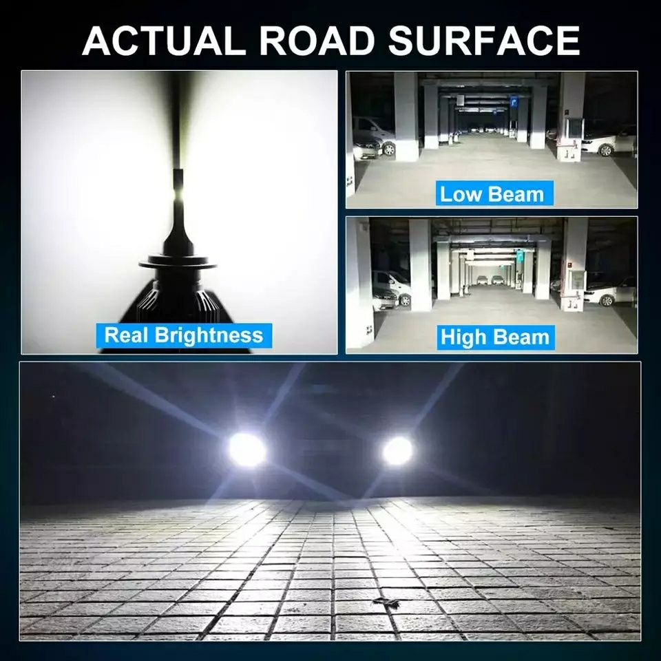 Becuri led H1,H3,H4,H7,H8,H9,H11,H12,Hb2,Hb3,Hb4(20000LUMENI/6000K/80W