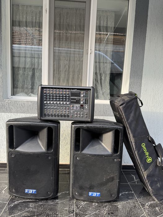 Pachet Petreceri Mixer Activ 2x500w 2 FBT MaxX 6 Stative cabluri etc!