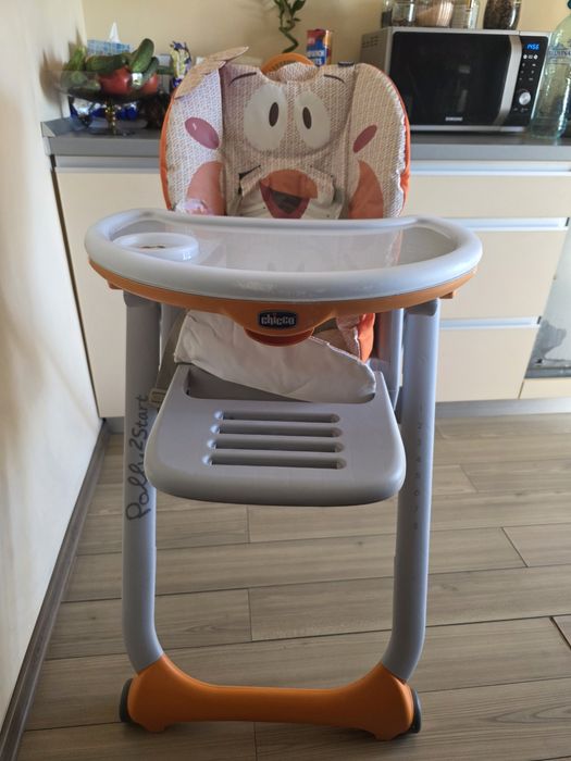 Vând Scaun de masa Chicco Polly 2 Start 4roti, Fancy Chicken