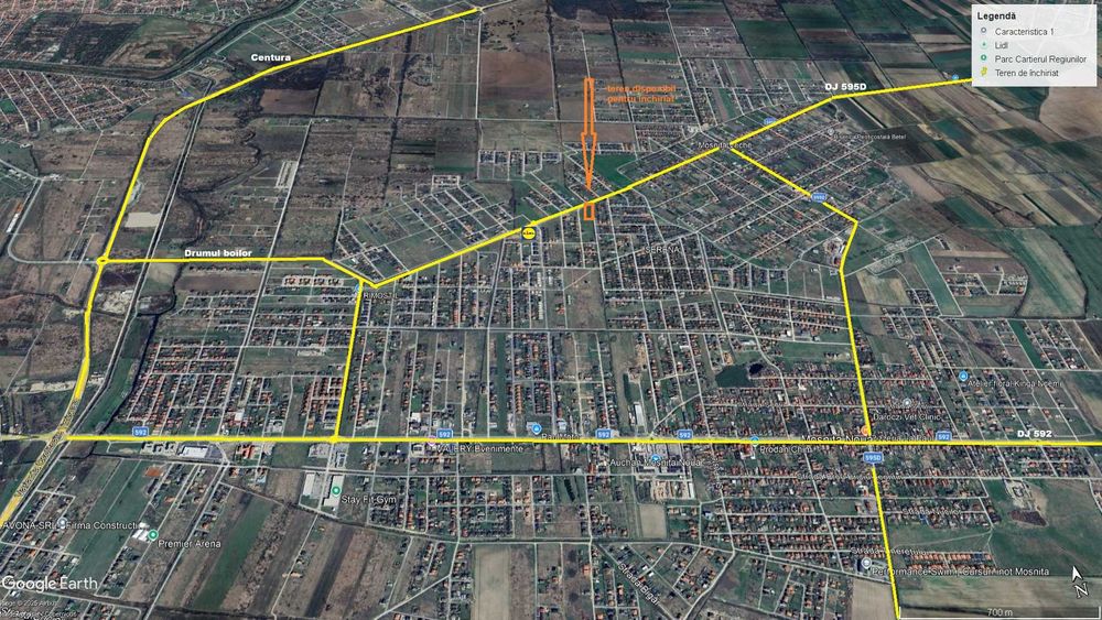 Teren de inchiriat | Mosnita Veche |Drumul Boilor| langa LIDL | 1286mp