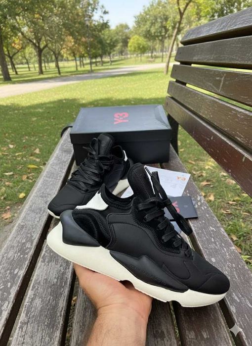 Adidasi Y3 Kaiwa Negru - Adidasi Premim Piele naturala