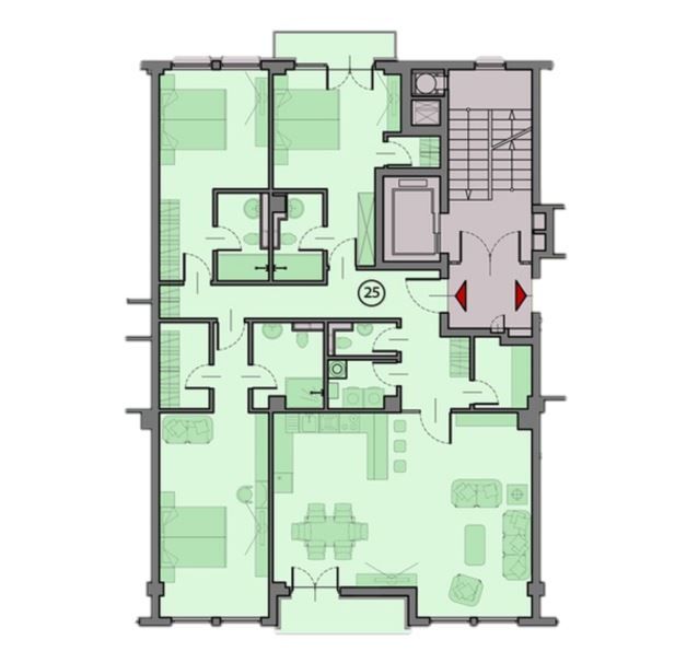 Продава се Четиристаен апартамент в София, Манастирски ливади - 189 кв.м за 1871 €/кв.м - Снимка #2