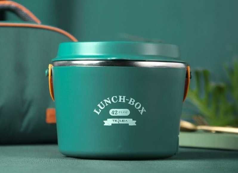 Электрический ланч-бокс с подогревом 1.2 л — 304 сталь, 48W