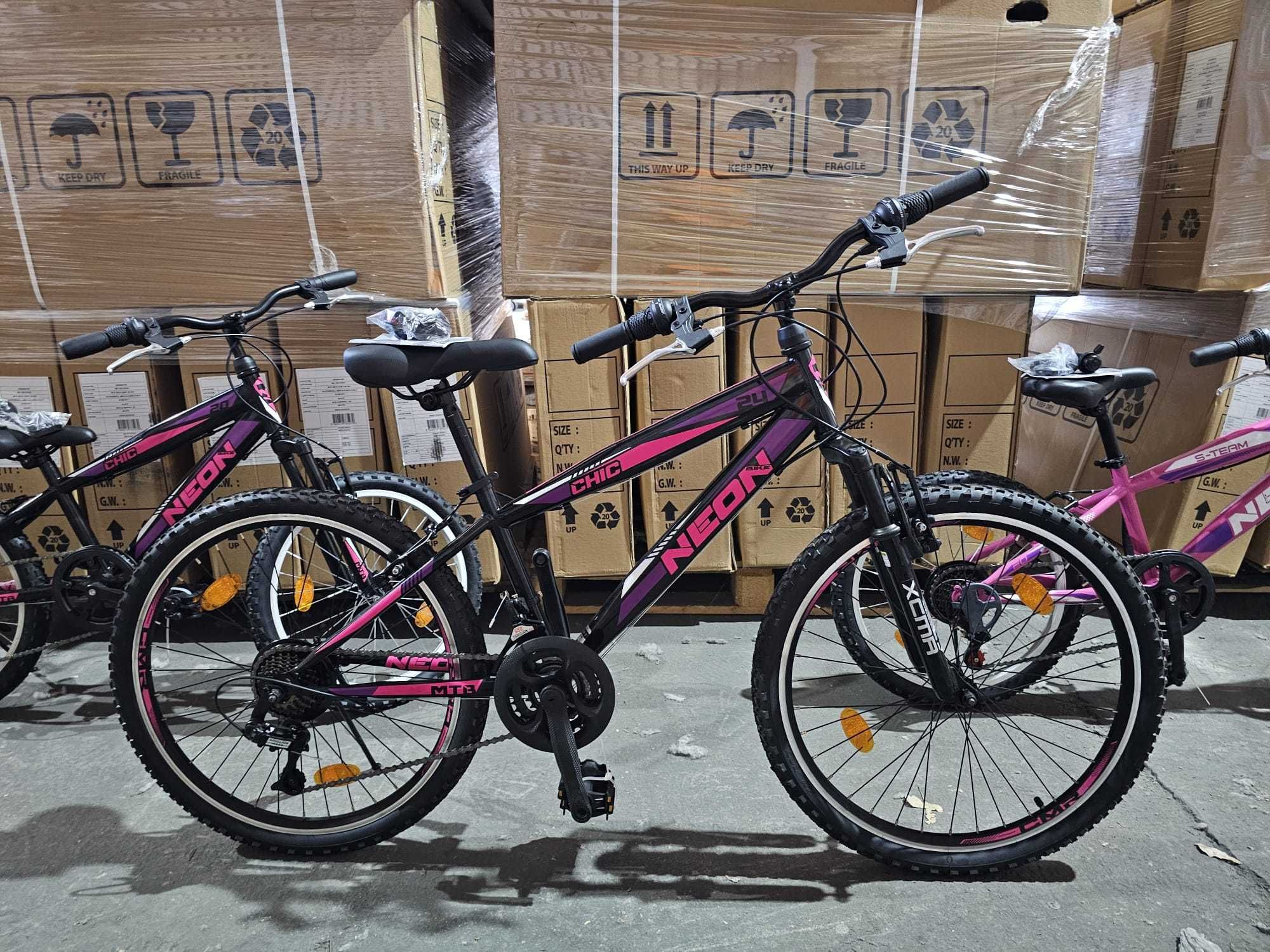 Нови детски велосипеди Neon Chic / S-team MTB 20" / 24"