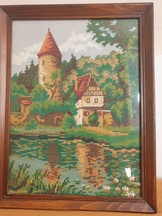 Гоблен- Замък в гората.