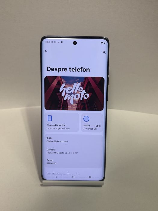 MDM vinde: Motorola Edge 60 Fusion, 256GB, Pantone Slipstream.