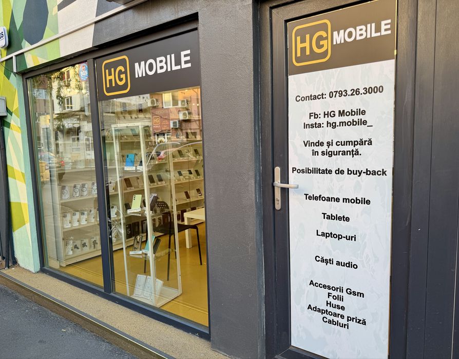 •HG Mobile• iPhone 15 Pro Max(Black Titanium)-256GB, Garantie 12 luni