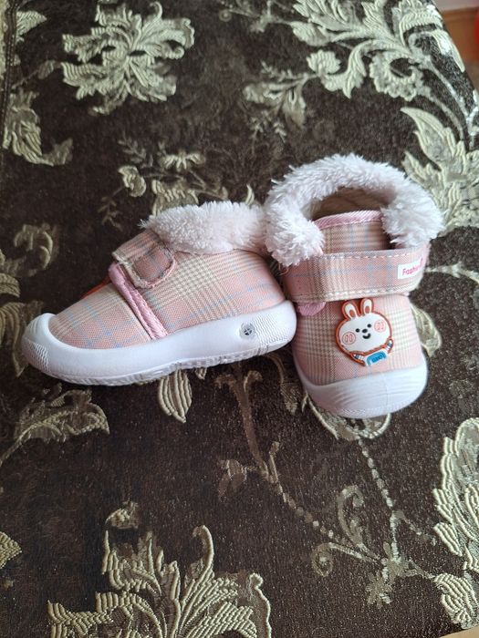 Pantofi îmblăniți bebe