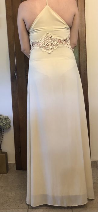 Rochie lunga insertii dantela, Jarlo