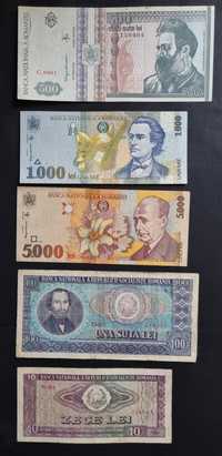 Банкноти. Румъния.  5 броя.  1966- 1999 година.