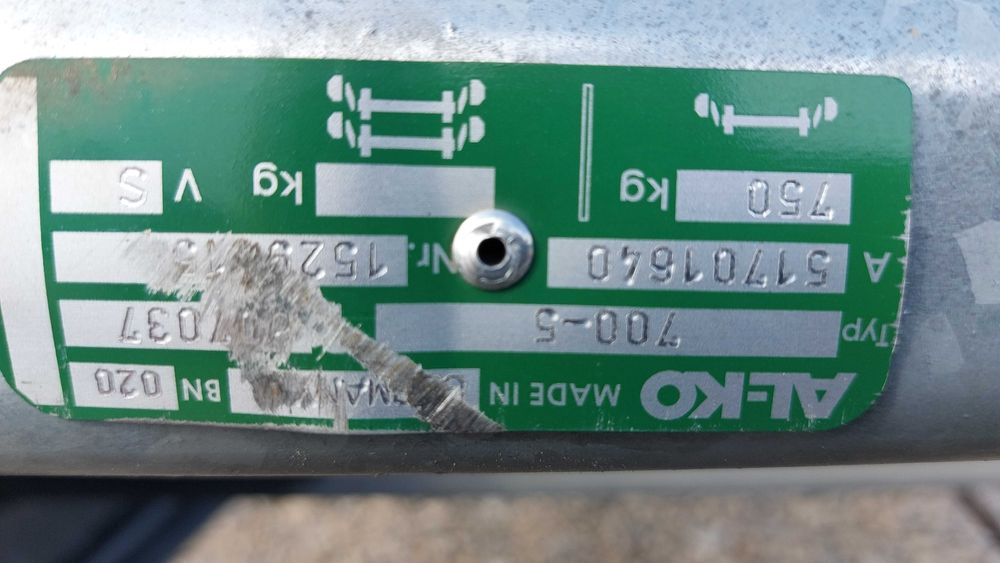 Мост за ремарке ALKO