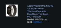 Apple Watch Ultra 2 (GPS + Cellular) 49 mm